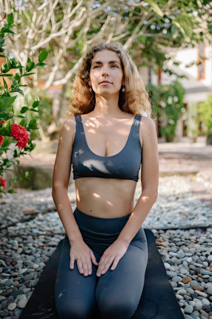 woman doing fitness excercise