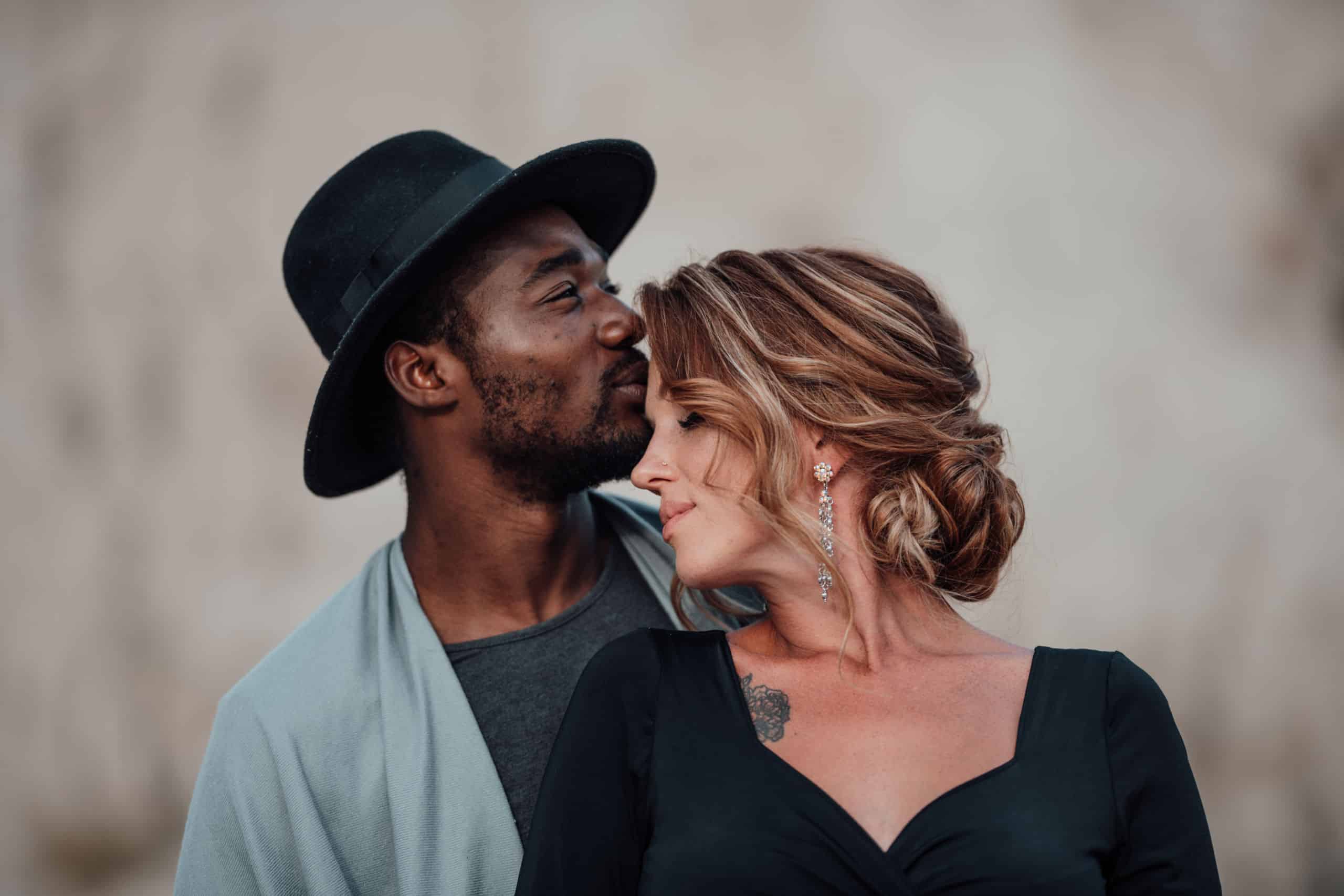 Happy biracial couple after her fiancé sought treatment at Alta Loma