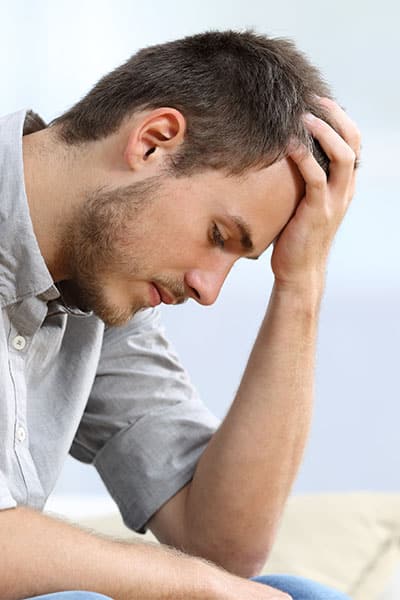 Young man with anxiety. Young man with anxiety needs to undergo mental health services flower mound Texas.